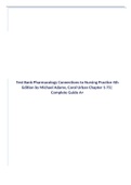 Test Bank Pharmacology Connections to Nursing Practice 4th Edition by Michael Adams, Carol Urban Chapter 1-10|Complete Guide A+