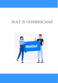 Samenvatting ouderschap H1  : inleiding (wat is ouderschap)