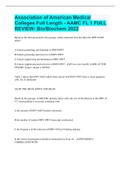 Association of American Medical Colleges Full Length - AAMC FL 1 FULL REVIEW- Bio/Biochem