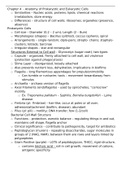 Cell anatomy and Microbial metabolism