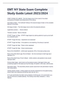 EMT NY State Exam Complete Study Guide Latest 2023/2024