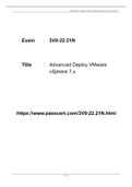 3V0-22.21N Advanced Deploy VMware vSphere 7.x Dumps