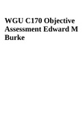 WGU C170 Objective Assessment Edward M Burke