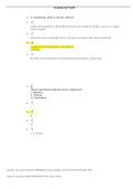 Grand Canyon University| CWV Week 1 Quiz 1-15 | Questions and Answers Course CWV 101 Institution Grand Canyon University  In worldview, what is human nature?  Deals with questions about what humans are made of: bodies, souls, or a bodysoul complex.  Hu