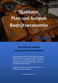 Plan van Aanpak Bedrijfseconomie | Sjabloon & Voorbeeld | Hbo