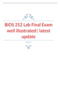   BIOS 252 Lab Final Exam well illustrated| latest update