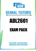 ADL2601 EXAM PACK 2023