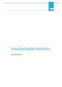 Volledige samenvatting intellectuele eigendomsrechten 15/20 eerste zit