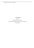 NR 503 Week 6 Assignment; Epidemiological Analysis; Chronic Health Problem - Alcohol Addiction