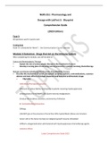 NURS 251: Pharmacology and Dosage with Lab Test 3:  Blueprint Comprehensive Guide 	(2023 Edition)	 Test 3 40 questions worth 2 points each  Testing Date Exam 3 is scheduled for Week 7. See Communication Course Calendar  Module 3 Outcomes: Drugs that Act o