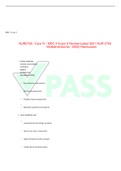 NUR2755 / Care IV / MDC 4 Exam 3 Review (Latest 2021 NUR 2755 Multidimensional / 2022) Rasmussen