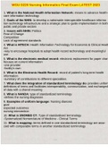 WGU D220 Nursing Informatics Final Exam LATEST 2023