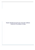 Shadow Health Focused Exam: UTI with Antibiotic Sensitivity-Prescription Writing