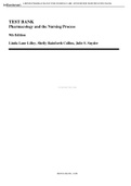 TEST BANK Pharmacology and the Nursing Process 8th Edition Linda Lane Lilley, Shelly Rainforth Collins, Julie S. Snyder Chapter 1-58 ALL CORRECT ANSWERS
