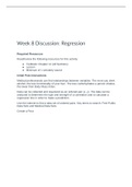 MATH 399N All Discussions Week 1 - 8