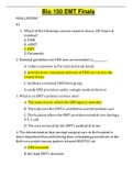 Bio 150 EMT Finals UPGRADED VERIFIED & APPROVED BY EXPERT TUTORS Bio 150 EMT Finals UPGRADED VERIFIED & APPROVED BY EXPERT TUTORS Bio 150 EMT Finals UPGRADED VERIFIED & APPROVED BY EXPERT TUTORS Bio 150 EMT Finals UPGRADED VERIFIED & APPROVED BY EXPERT TU