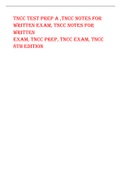 TNCC test prep A ,TNCC Notes for Written Exam, TNCC Notes for  Written Exam, TNCC Prep, TNCC EXAM, TNCC 8th Edition2023