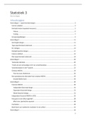 Aantekeningen hoorcolleges Statistiek 3 (BWB317)