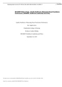 NR 506NP Week 3 Paper_ Quality Healthcare: Measuring Nurse Practitioner Performance | NR506NP: Healthcare Leadership and Policy