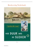 Boekverslag "Hoe duur was de suiker?" Cynthia Mc Leod