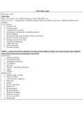 NURS 318 MED SURG FINAL STUDY GUIDE- College of Mount Saint Vincent