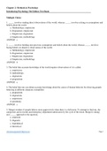 CHAPTER 2: METHODS IN PSYCHOLOGY Exam Elaborations Questions and Answers, Case Scenarios, Essays CHAPTER 2 ONLY (Introducing Psychology 5th Edition, Schacter Test Bank)