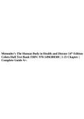 Memmler’s The Human Body in Health and Disease 14th Edition Cohen   Hull Test Bank ISBN: 978-1496380500 | 1-25 Chapter |Complete Guide A+.