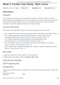 NR 565 Week 3 Assignment; Cardiac Case Study - Mark Jones