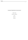 Assessing and Treating Patients with Anxiety Disorders / NURS 6630 Week 6 Assignment: Assessing and Treating Patients With Anxiety Disorders_Examined Case Study: A Middle-Aged Caucasian Man With Anxiety