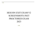 HESI RN EXIT EXAM V2 SCREENSHOTS INET PROCTORED EXAM 2023