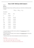 Chem 104 M1 -M6 Exam 2023 Graded A