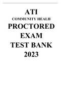 ATI COMMUNITY HEALH PROCTORED EXAM TEST BANK 2023