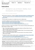 Module 4 Atmospheric Moisture And Stability Analysis Quiz: WEAX 201 Meteorology