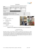 Unit 13 - Applications of Inorganic Chemistry BTEC Unit 13 Assignment 1 all criteria 