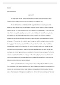 Assignment 3  	The song “Super rich kids” by Frank Ocean references suicide paired with substance abuse. Found through the song is references from the perspective of a neglected teen. 