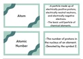 General Chemistry I Rote Memorization--Printable Flashcard Set #3: Atoms, Atomic Mass, Isotopes, Ions, & The Periodic Table (45 Flashcards)