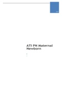 ATI PN MATERNAL NEWBORN PROCTORED EXAM 2021/2022/2o23