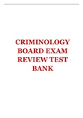 CRIMINOLOGY BOARD EXAM REVIEW TEST BANK