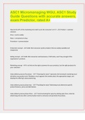 ASC1 Micromanaging WGU, ASC1 Study Guide Questions with accurate answers, exam Predictor, rated A+How do the 4P's of the marketing mix match up to the consumer's 4 C's? - -Product = customer solutionsPrice = cost to satisfyPlace = convenience to 