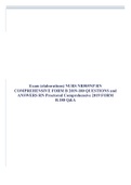 Exam (elaborations) NURS NR505NP RN COMPREHENSIVE FORM B 2023-180 QUESTIONS and ANSWERS RN Proctored Comprehensive 2023 FORM B.180 Q&A