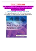 Test Bank For Lewis's Medical-Surgical Nursing,  12thEdition by Mariann M. Harding, Jeffrey  Kwong, Debra Hagler