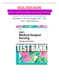 Dewit’s Medical Surgical Nursing Concepts and Practice 4th Edition Stromberg Test Bank