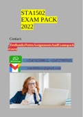 STA1502 EXAM PACK 2024