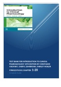 Test Bank For Introduction to Clinical Pharmacology 10th Edition By Constance Visovsky, Cheryl Zambroski, Shirley Hosler 9780323755351 Chapter 1-20 Complete Guide .