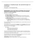 Samenvatting Havo 4 Maatschappijwetenschappen Hoofdstuk 2: De samenleving en bindingen + kernconcepten