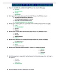 SCIENCE 111 Teas 7 question bank WITH 304 QUESTIONS & ANSWERS all rated A+ SCIENCE 111 Teas 7 question bank WITH 304 QUESTIONS & ANSWERS all rated A+ SCIENCE 111 Teas 7 question bank WITH 304 QUESTIONS & ANSWERS all rated A+ SCIENCE 111 Teas 7 question ba