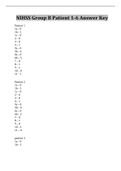 NIHSS Group B Patient 1-6 Answer Key