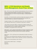 WGU - C720 Operations and Supply Chain Management, Exam Prep, verified.