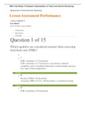 BSN 346 Week 3 Sherpath Interpretation of Fetal and Uterine Monitoring