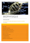 BIOPHYSIQUE PASS PACES 